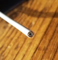 Bowdenzug Außenhülle, SIS, weiss, ungelabelt, 5,0mm,  leichtlaufend mit Gleithülle innen, ausschließlich für Schaltzüge, 80-90er  