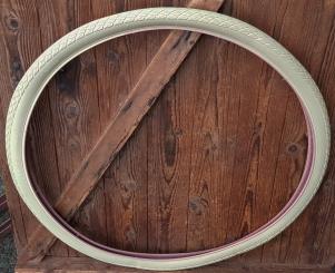 Fahrrad Reifen 28 x 1 1/2, (40-635), creme, sehr stabile, klassische Ausführung ohne Reflexstreifen etc. 