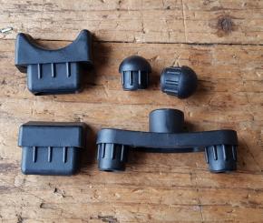 Ersatz Gummiteile für Ausstellungs Ständer, Stahl verchromt, ArtNr: 26900, Komplettsatz 