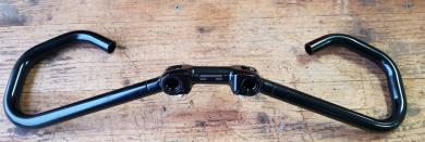 Lenker "ERGOTEC" , Highendmodell, verstellbar, Aluminium schwarz,  22,2 mm, Klemmung 25,4mm, B=62cm 