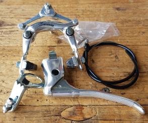 Bremse  VR  "Weinmann Mittelzug", mit Zug und Hebel etc., orig. alte Neuware, 70-80er J. für Klassiker mit 26 oder 28 x 1,75 Rädern 