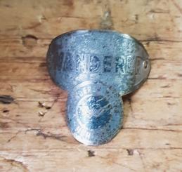 Steuerkopfschild WANDERER, 50er Jahre, Originalschild aus Sammlungsbestand 