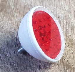 Rückstrahler ULO, weiß, NOS, alte Neuware, 60-70er Jahre 