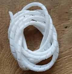 Zierspirale / Bowdenzugummantelung, weiß, ca. 2 Meter ! lang, Restbestand aus älterer Neuauflage 