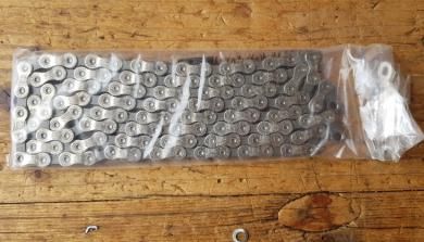 Fahrradkette Shimano  kompatibel, 9-fach, 116 Glieder, 1/2 x 11/128 Schaltungskette für Fahrradklassiker Rennrad und MTB 