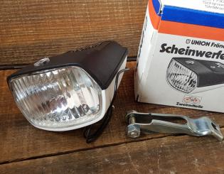 Union Scheinwerfer 7730, Klapprad - Bonanza - Sportrad Scheinwerfer 70-80er Jahre., orig. alte Neuware, originalverpackt. 