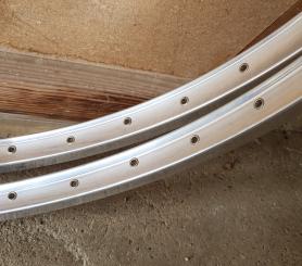 Felge f. Drahtreifen "ALESA " , 28" (22 x 622 / 700C) ), Aluminium konkav!, geöst, 36 Loch, f. Randonneure/Reiseräder 70-90er Jahre 