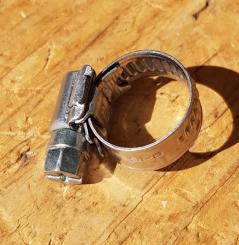 Schlauchschelle für Schlauchleitung mit 8 - 15 mm Außenmaß.  hochwertige Ausführung aus Edelstahl ! 