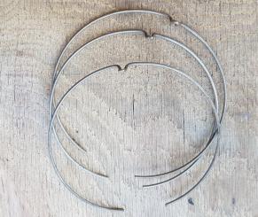 RIEMANN Karbidlaternen Federspange zur Glashalterung, ca. 90-95 mm Lichtaustritt, rare, orig. alte Neuware ! 