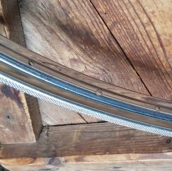 DRAHTFELGE, VERCHROMT, 28 " (635 x 22) , 36 Loch, ORIG. ALTE NEUWARE, IDEAL f. BEREIFUNG 28 x 1  1/2 (40-635). leichte Patina 