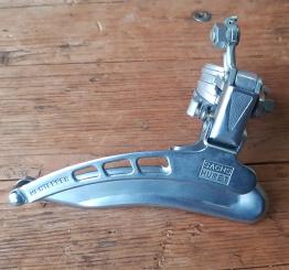 Umwerfer "SACHS", 2-fach, Alu/Stahl, mit Klappschelle für 29-30 mm Rohr, 70/80er Jahre,  NOS 