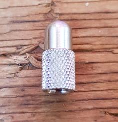 Ventilkappe, Sport, für Sclaverandventil (SV), Messing vernickelt, ein Muß für jeden Klassiker mit franz. Sclaverand Ventil, orig. NOS Ware! 