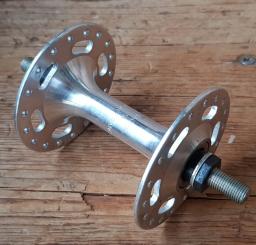 Nabe Vorderrad, SACHS made in france, Aluminium, Hochflansch, 36 Loch, Einbaumaß 99 mm, Achse FG 7.9mm, NOS 