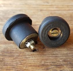 Lenkerendstopfen  VELOX, made in france, Gummi schwarz,  orig. Altbestand 