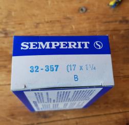 Fahrrad - Schlauch, 17 x 1  1/4, Dunlopventil, orig. Semperit, pass. für viele Falträder ab den 70/80er Jahren. 