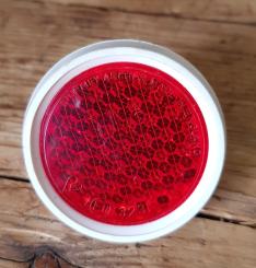 Rückstrahler Sturmey Archer ENGLAND, Kunststoff weiß, NOS, alte Neuware, 60-70er Jahre, rar 