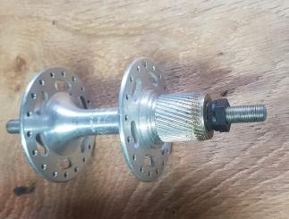 Nabe Hinterrad, Maillard Helicomatic ! , Aluminium, 36Loch, Einbaumaß 126 mm, Achse FG9,5 mm, f.HELICOMATIC Kranz 5 fach 