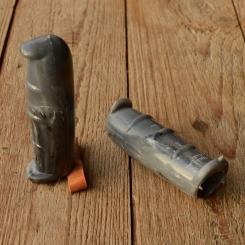 Kunststoffgriff grau marmoriert, 22mm, 50/70er Jahre 