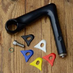 Lenker Vorbau "CINELLI XA", Alu schwarz, L=115mm, Klemmung=26.4mm, Schaftlänge=130mm, alte Neuware ! 