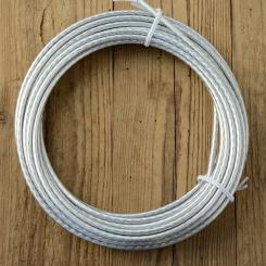 Bowdenzug Außenhülle, chromsilber , Durchmesser außen 5.0mm, Durchmesser innen 2.5mm, pro Meter 