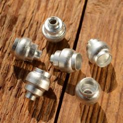 Abschlußhülse / Endkappe für Bremshebel etc., D_innen=5.5/2.5mm,  D_aussen=10/7.6/4.3mm L=12mm, abgesetzt, Aluminium 