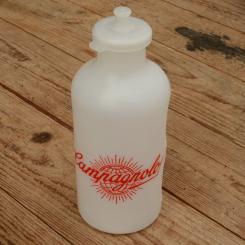 Trinkflasche "CAMPAGNOLO", weiss/rot, Kunststoff, original 