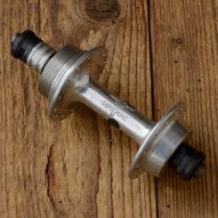 Nabe Hinterrad, "GIPIEMME",  Aluminium, 28 Loch, Einbaumaß 127mm, Standardgewinde f. Schraubkranz  1,375" x 24 tpi, NOS 