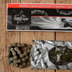 Motorfahrrad/Motorrad-Kette, 1/2 x 1/4,  Rollenmaß=7,8mm, 108 Glieder, passend u.a. für die meisten 98 ccm Motorfahrräder 
