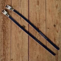 Pedalriemen "CHRISTOPHE / LAPIZE", nachtblau, Leder, hochwertige Ausführung 