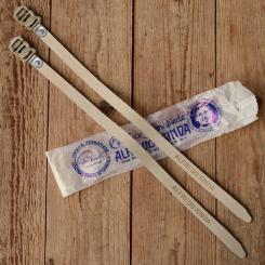 Pedalriemen "ALFREDO BINDA", altweiss, Leder, orig. Altbestand 60/80er Jahre, NOS 