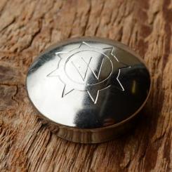 Pedalkappe, "WIPPERMANN", verchromt, D_innen=21.8mm D_aussen=23.8mm, orig. alte Neuware 