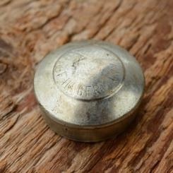 Pedalkappe, "WECO", glanzverzinkt, D_innen=19.2mm D_aussen=21.2mm, orig. alte Neuware 