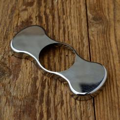 Gabelhaube "UNIVERSELL", Messingblech verchromt, Maße innen: B=82mm, T=33/23mm, H=7mm 