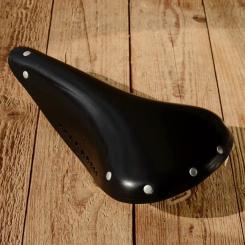 Sattel Rennrad "VERYBEST",  französisch, Kernleder schwarz, orig. alte Neuware 