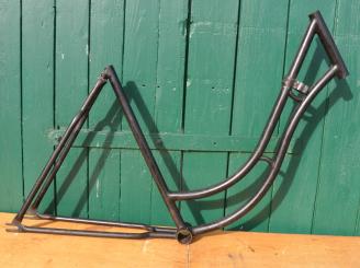 Fahrradrahmen "Opel" Damenausführung, schwarz, 28 Zoll, Baujahr 1936 