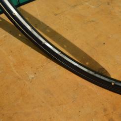 Felge 26 x 1,75, Linierung weiß geflammt/gold, Breite 34 mm, 36-loch, Ventilbohrung 8,5 mm 