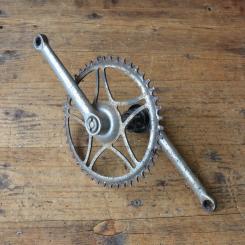 Tretlager Glockenausführung "Renak", 50er/60er Jahre, , Achslänge 135 mm, Kurbellänge 170 mm 