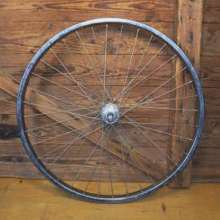 Laufrad hinten 26 x 1.90, "Rigida" verchromt, 36-Loch, Ventilbohrung 8,5 mm 