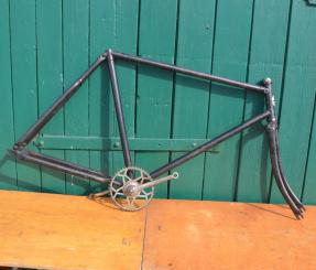 Fahrradrahmen Herrenausführung "Victoria", schwarz überstrichen, 