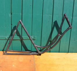 Fahrradrahmen "NSU-Opel" von 1937. Schwarz überstrichen, Rahmenhöhe 55 cm 