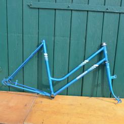 Sportradrahmen "Hercules Hobby" 26 Zoll, blau metallic, Rahmenhöhe 53 cm, 70er Jahre 