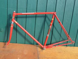 Fahrradrahmen "Brügelmann Gitane", 28 Zoll, Herrenausführung, mit Tretlager und Gabel, Rahmenhöhe 58 cm 