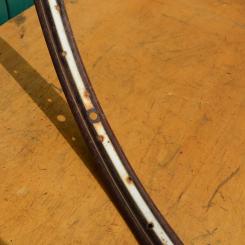 Felge 28 x 1,75 für Drahtbereifung, 36-loch, Breite 36 mm, Patina 