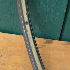 Wulstfelge 26 x 1 ½, Breite 33 mm, 36-loch, Holzdekor, blau liniert, 