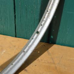 Felge 28 x 1,75 für Drahtbereifung, 36-loch, Breite 38 mm, silber überstrichen 