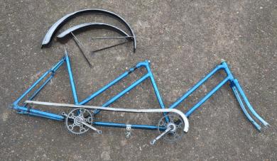 Fahrradrahmen Tandem, für Vollballonräder 26x2,00, Hergestellt von "Rixe" 