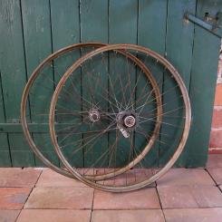 Laufradsatz 26 x 2,00, starke Patina, Westwood-Felgen, Felgenbreite 39 mm, 