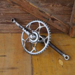 Tretlager, Glockenausführung für 40x70 mm Tretlagergehäuse, 30-50er Jahre, komplett 