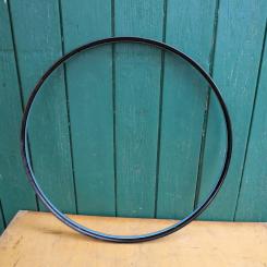 Wulstfelge 28 x 1,5, Linierung blau/weiß, 36-loch, Breite ca. 34 mm, NOS 