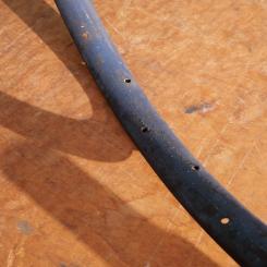 Wulstfelge 28 x 1,5 Breite 32 mm, Aussendurchmesser 645 mm,  36-loch, blau überstrichen, siehe Bilder 